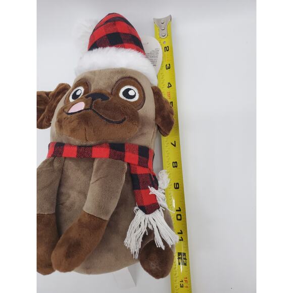 Dog Toy - Dog in Santa Hat - Picture 3 of 3